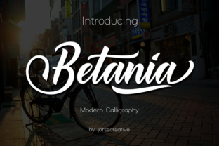 Betania Font: A Modern Calligraphy Typeface for Editorial Design
