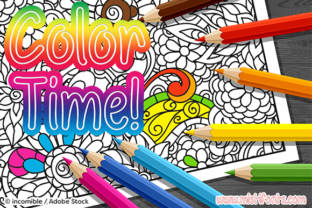 Color Time Font: A Playful Typeface for Brand Visuals