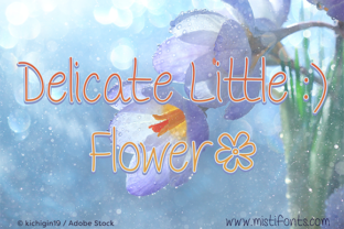 Delicate Little Flower Font for Web Design