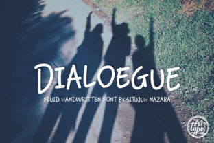 Dialoegue Font: Bold Handwritten Type for Campaigns