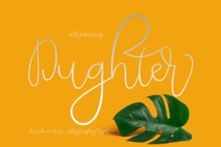 Dughter Font: Modern Calligraphy for Campaign Visuals