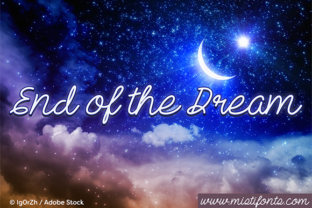 End of the Dream Font for Web Design