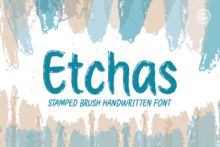 Etchas Font: Eroded Handwritten Type for Web Design