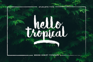 Hello Tropical Font: Summer Vibes for Web Design