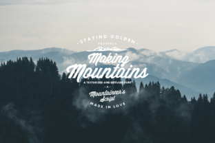 Making Mountains Font: Textured Type for Digital Impact