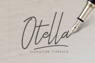 Otella Signature Font: Fresh Script for Handmade Products