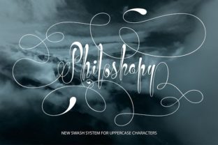 Philoshopy Font: Elevate Marketing Visuals with Elegant Swashes