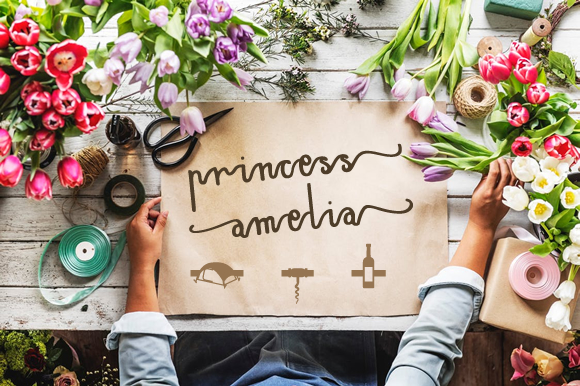Princess Amelia Font: A Handwritten Typeface for Crafters