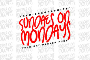 Sundaes on Mondays Font for Editorial Design
