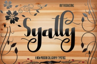 Syatty Font: A Handwritten Typeface for Web Design