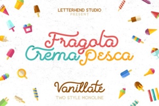 Vanillate Font: A Monoline Script for Editorial Design