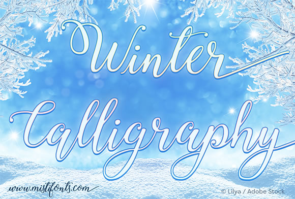 Winter Calligraphy Font for Modern Web Design